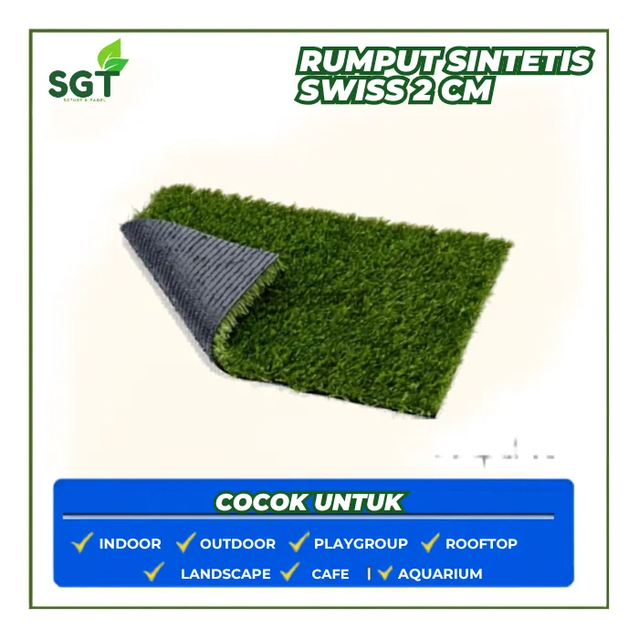 Rumput Sintetis Swiss Standar 2 cm