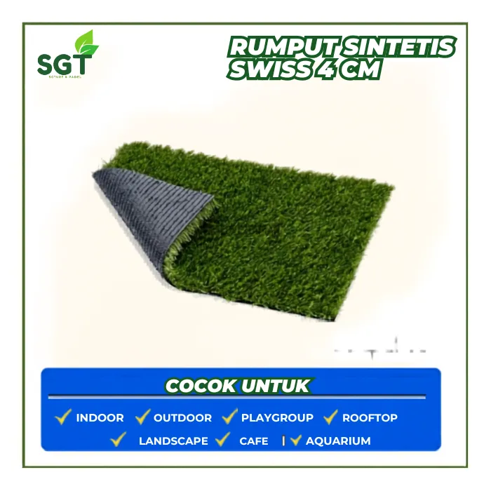 Rumput Sintetis Swiss Platinum 4 Cm